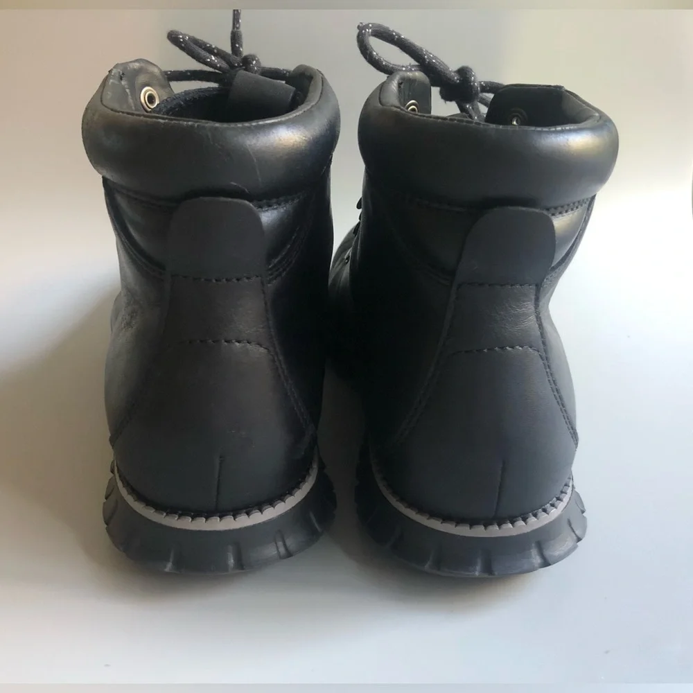Cole Haan Zerogrand Men's Causal Waterproof Black Leather Hiker Boot US 8.5